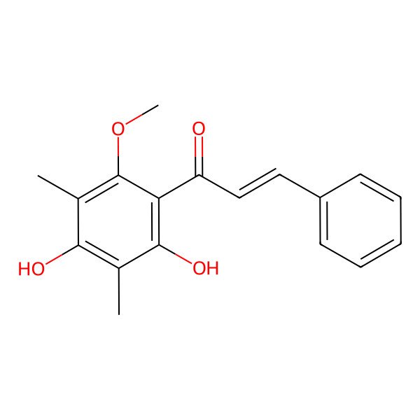 2D Structure of 2',4'-Dihydroxy-6'-methoxy-3',5'-dimethylchalcone
