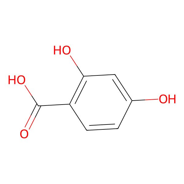 2D Structure of 2,4-Dihydroxybenzoic acid