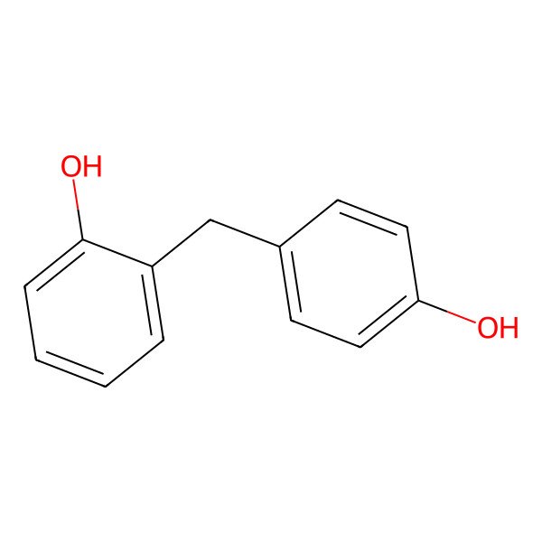 2D Structure of 2,4'-Dihydroxydiphenylmethane