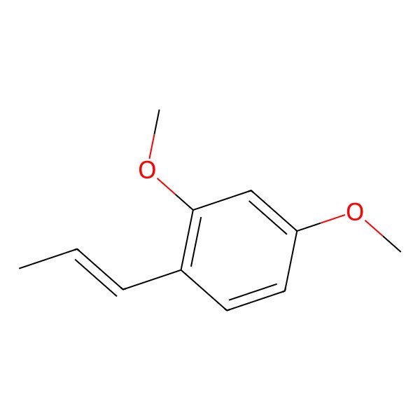 2D Structure of 2,4-Dimethoxy-1-(1-propenyl)benzene