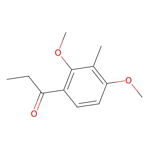 2D Structure of 2',4'-Dimethoxy-3'-methylpropiophenone