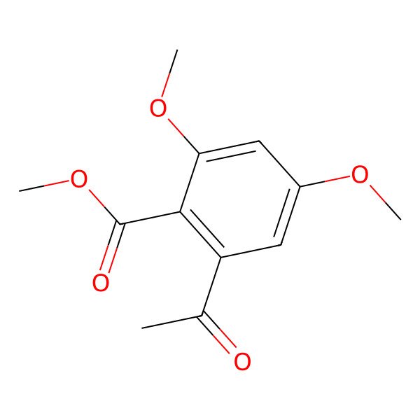2D Structure of 2,4-Dimethoxy-6-acetylbenzoic acid methyl ester