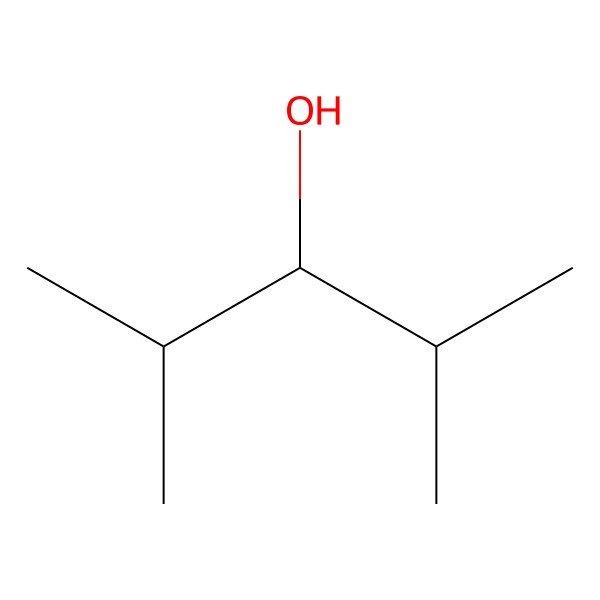 2D Structure of 2,4-Dimethyl-3-pentanol