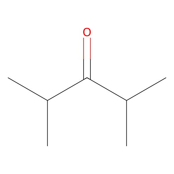 2D Structure of 2,4-Dimethyl-3-pentanone