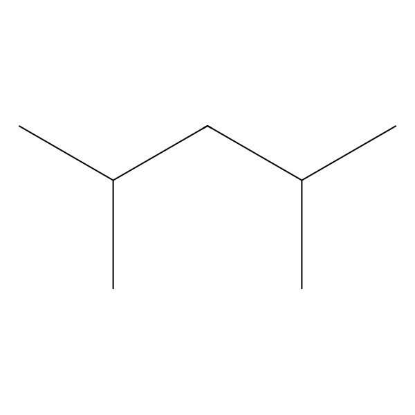 2D Structure of 2,4-Dimethylpentane