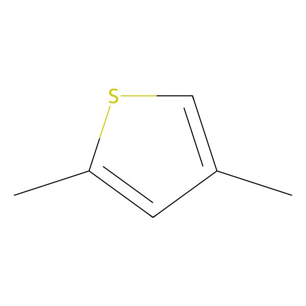 2D Structure of 2,4-Dimethylthiophene