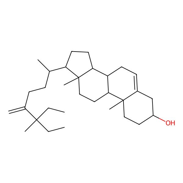 2D Structure of 24-Methylene,25,26,27-trimethylcholest-5-en-3beta-ol