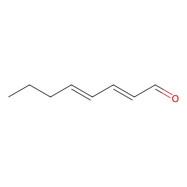 2D Structure of 2,4-Octadienal