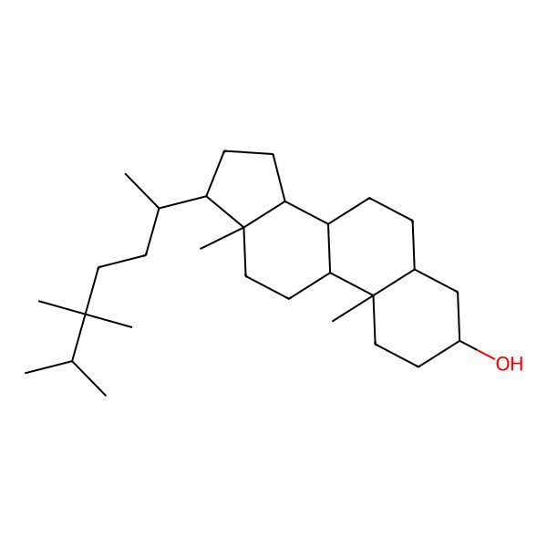 2D Structure of 24,24-Dimethyl-5alpha-cholestan-3beta-ol