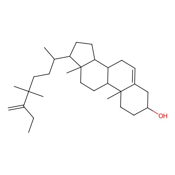 2D Structure of 24,24,26-Trimethylcholest-5,25(27)-dien-3beta-ol