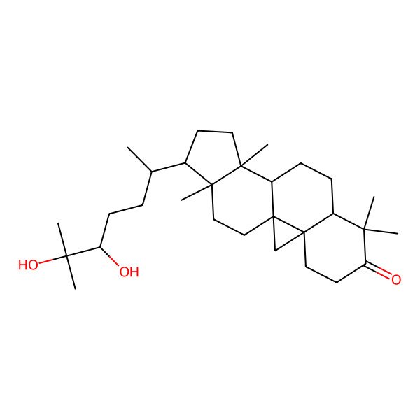 2D Structure of 24,25-Dihydroxycycloartan-3-one