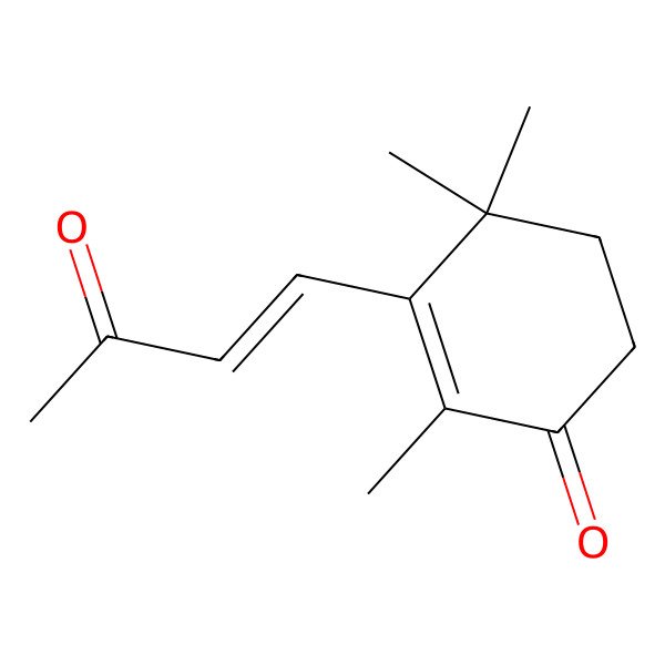 2D Structure of 2,4,4-Trimethyl-3-(3-oxo-1-butenyl)cyclohex-2-en-1-one
