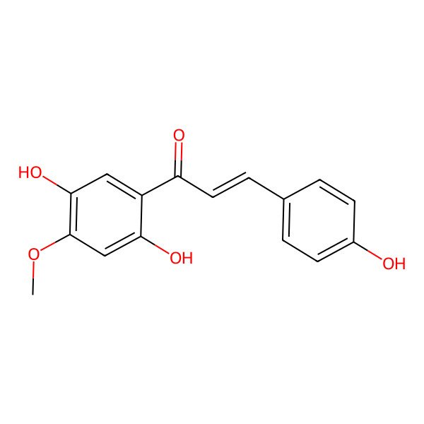 2D Structure of 2',4,5'-Trihydroxy-4'-methoxychalcone