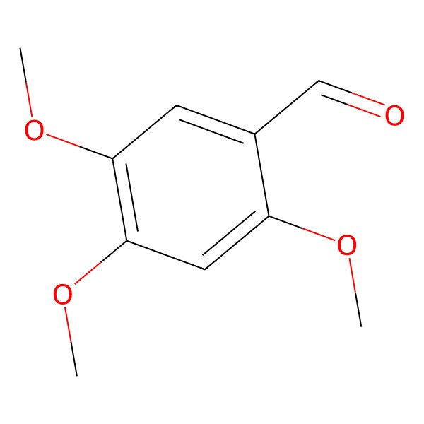 2D Structure of 2,4,5-Trimethoxybenzaldehyde