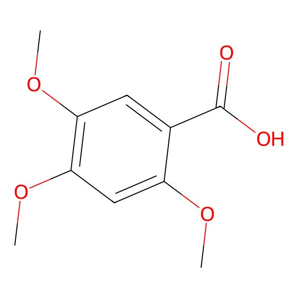 2D Structure of 2,4,5-Trimethoxybenzoic acid