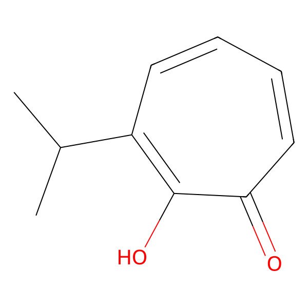 2D Structure of 2,4,6-Cycloheptatrien-1-one, 2-hydroxy-3-(1-methylethyl)-