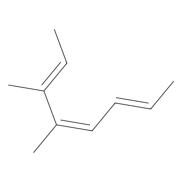 2D Structure of 2,4,6-Octatriene, 3,4-dimethyl-