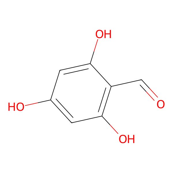 2D Structure of 2,4,6-Trihydroxybenzaldehyde