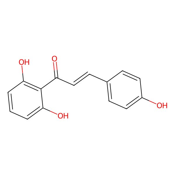 2D Structure of (E)-1-(2,6-dihydroxyphenyl)-3-(4-hydroxyphenyl)prop-2-en-1-one
