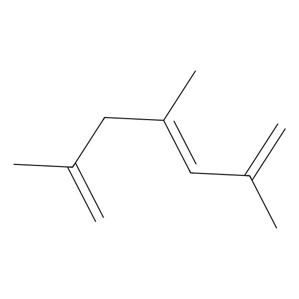 2D Structure of 2,4,6-Trimethyl-1,3,6-heptadiene