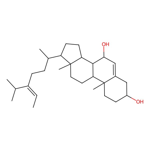 2D Structure of (24z)-Stigmasta-5,24(28)-diene-3beta,7alpha-diol