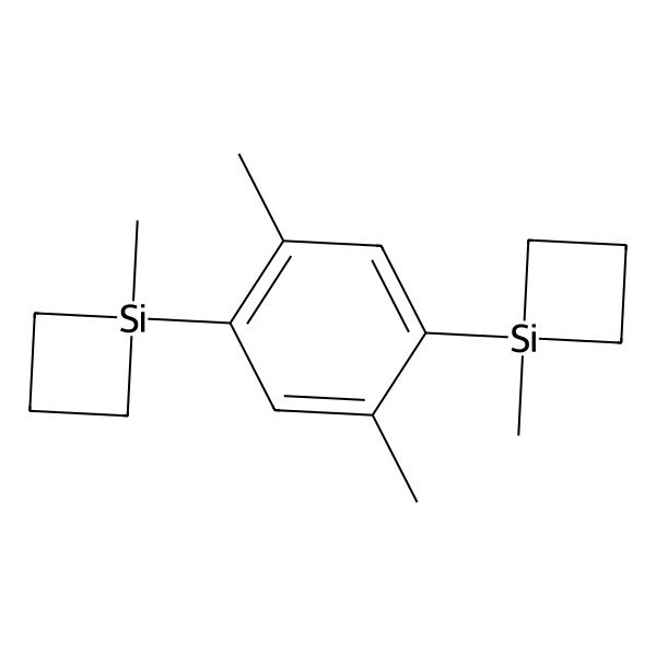 2D Structure of 2,5-Bis(1-methyl-1-silacyclobutyl)-p-xylene