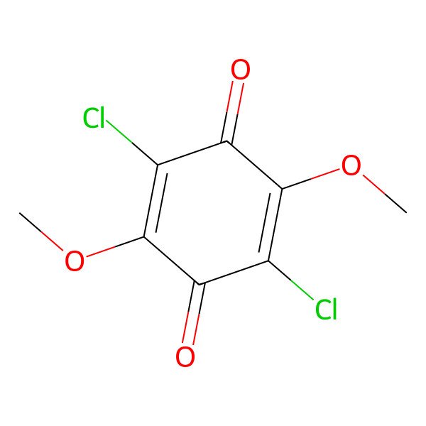 2D Structure of 2,5-Dichloro-3,6-dimethoxybenzoquinone