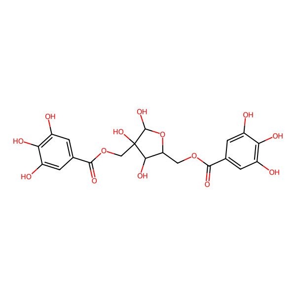 2D Structure of 2',5-Digalloylhamamelofuranose