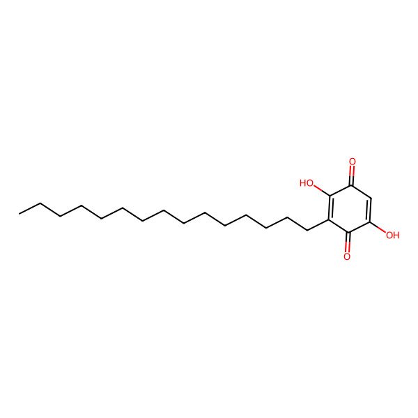 2D Structure of 2,5-Dihydroxy-3-pentadecyl-1,4-benzoquinone 2D Structure of 2,5-Dihydroxy-3-pentadecyl-1,4-benzoquinone