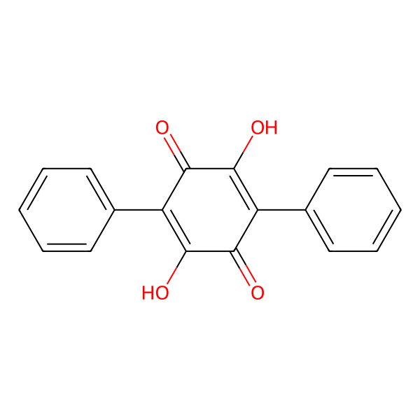 2D Structure of 2,5-Dihydroxy-3,6-diphenyl-p-benzoquinone