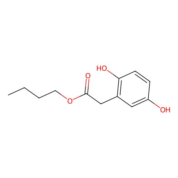 2D Structure of Butyl 2-(2,5-dihydroxyphenyl)acetate