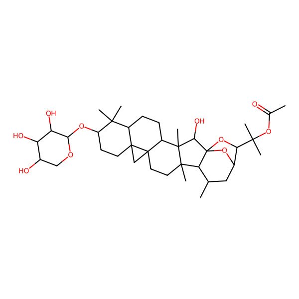 2D Structure of 25-O-Acetylcimigenol xyloside