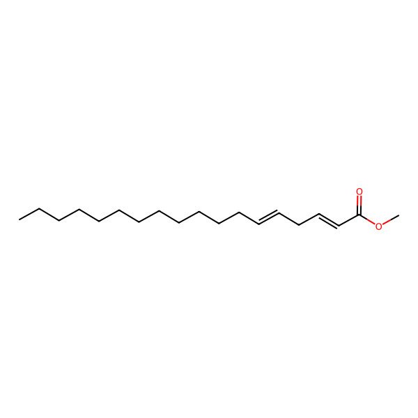 2D Structure of 2,5-Octadecadienoic acid, methyl ester
