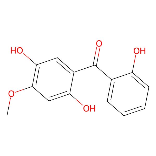 2D Structure of 2,5,2'-Trihydroxy-4-methoxybenzophenone