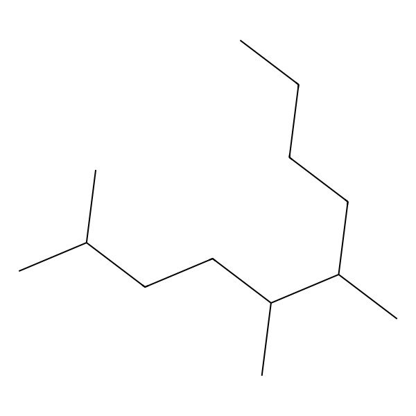 2D Structure of Decane, 2,5,6-trimethyl-
