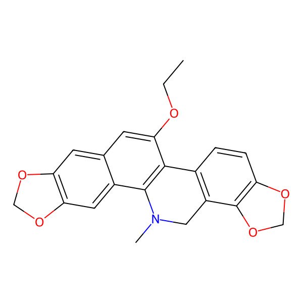 2D Structure of 12-Ethoxy-24-methyl-5,7,18,20-tetraoxa-24-azahexacyclo[11.11.0.02,10.04,8.014,22.017,21]tetracosa-1(13),2,4(8),9,11,14(22),15,17(21)-octaene
