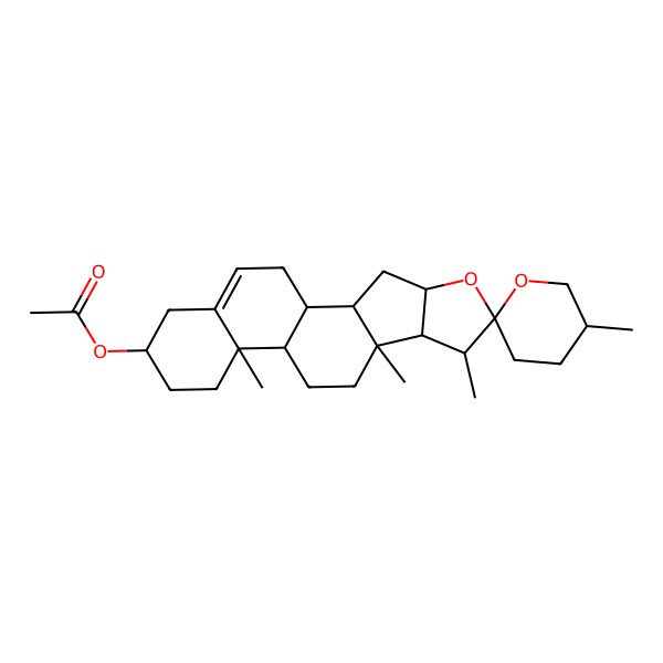 2D Structure of (25S)-3beta-Acetoxyspirosta-5-ene 2D Structure of (25S)-3beta-Acetoxyspirosta-5-ene