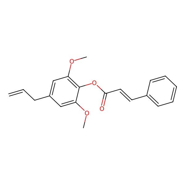 2D Structure of (2,6-dimethoxy-4-prop-2-enylphenyl) (E)-3-phenylprop-2-enoate
