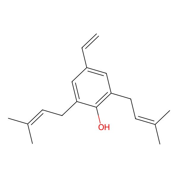 2D Structure of 2,6-Diprenyl-4-vinylphenol