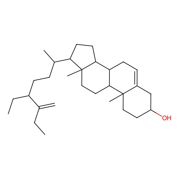 2D Structure of 26-Methylstigmasta-5,25(27)-dien-3beta-ol