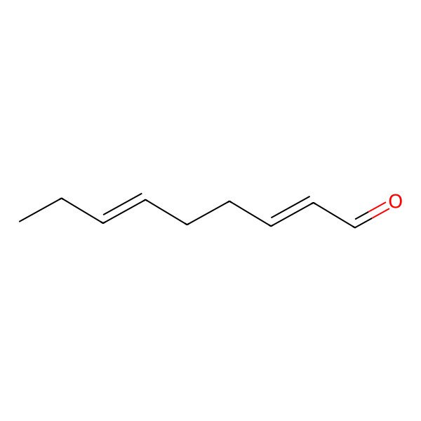 2D Structure of 2,6-Nonadienal, (E,E)-