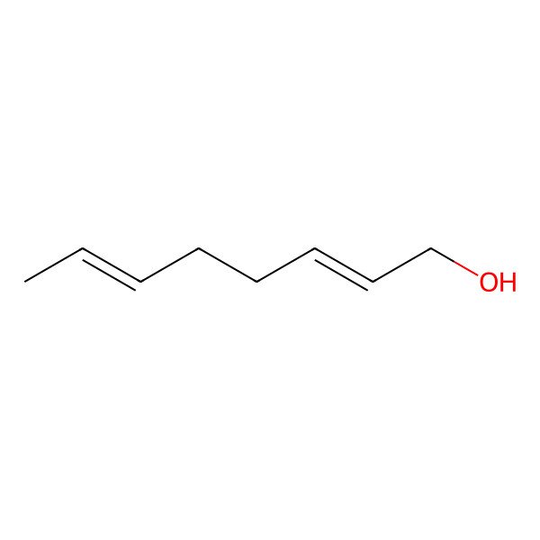 2D Structure of 2,6-Octadien-1-ol