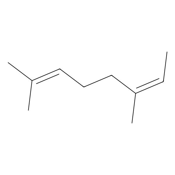 2D Structure of 2,6-Octadiene, 2,6-dimethyl-