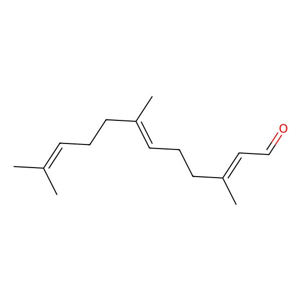 2D Structure of 2,6,10-Trimethyl-2,6,10-dodecatrien-12-al