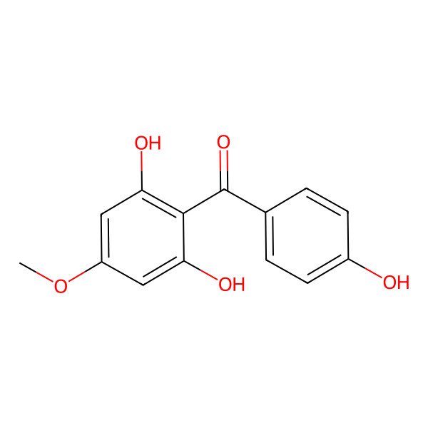 2D Structure of 2,6,4'-Trihydroxy-4-methoxybenzophenone