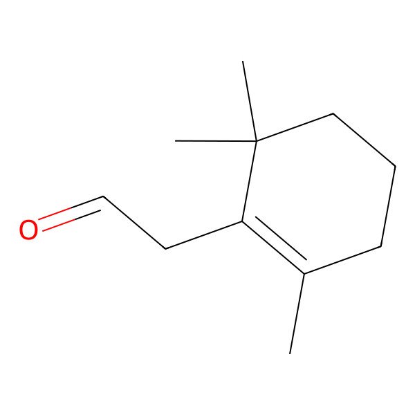 2D Structure of 2,6,6-Trimethyl-1-cyclohexene-1-acetaldehyde