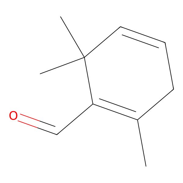 2D Structure of 2,6,6-Trimethyl-1,4-cyclohexadiene-1-carboxaldehyde