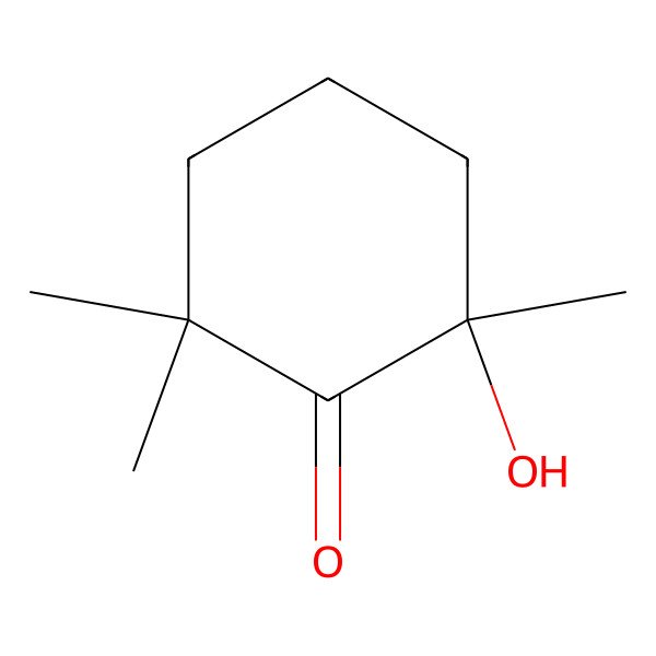 2D Structure of 2,6,6-Trimethyl-2-hydroxycyclohexanone 2D Structure of 2,6,6-Trimethyl-2-hydroxycyclohexanone