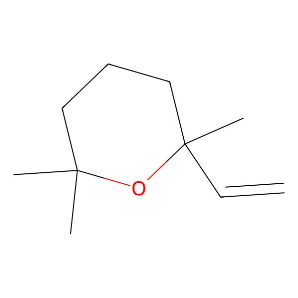 2D Structure of 2,6,6-Trimethyl-2-vinyltetrahydropyran