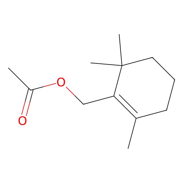 2D Structure of 2,6,6-Trimethylcyclohexenemethyl acetate